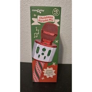 Move2Play Christmas Karaoke Microphone Includes Pre-Loaded Songs & Bluetooth New